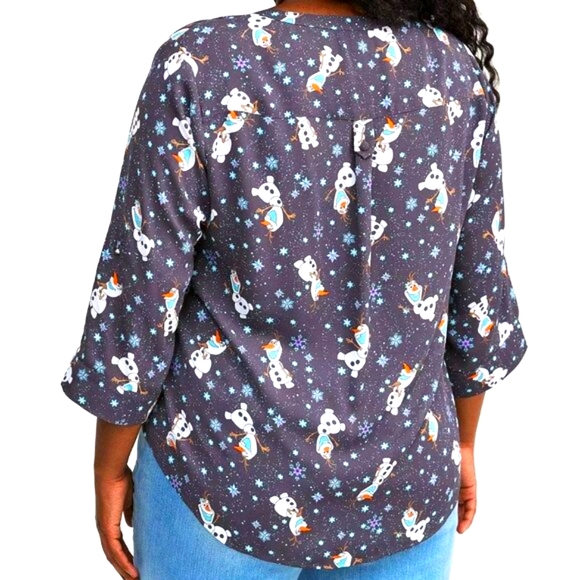 ❤️NWT VINTAGE TORRID DISNEY FROZEN SNOWMAN OLAF HARPER CHRISTMAS HOLIDAY PLUS - Picture 3 of 15